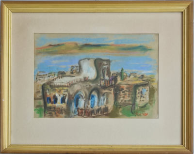 ISAAC FRENKEL FRENEL - Technique: Gouache on paper Size: 26X38