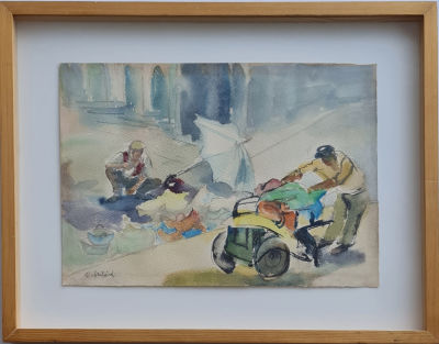 CLEIR SZILARD - Technique: Watercolor on paper Size: 24x35