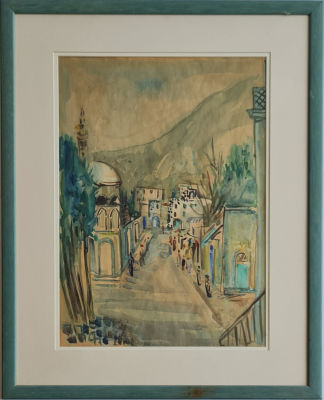 YOSEF KOSSONOGI - Technique: Watercolor on paper Size: 50x33