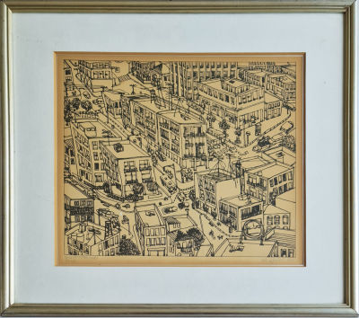 DAVID TARTAKOVER - Size: 42x46 Date: 1973