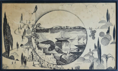 MOSHE BERNSHTEIN - Technique: ink on paper Size: 50x82