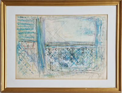 YEHEZKEL STREICHMAN - Technique: Watercolor and pencil on paper Size: 50x68 Date: 1981