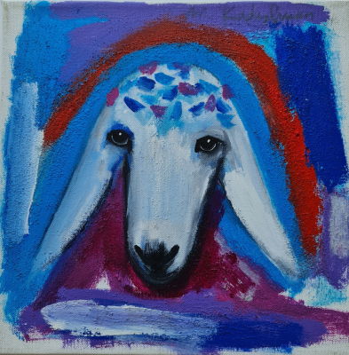 MENASHE KADISHMAN - Technique: Acrylic on canvas Size: 30x30