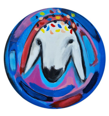 MENASHE KADISHMAN - Technique: Acrylic on canvas Size: ???? 40