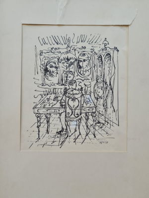 YOSL BERGNER - Technique: ink on paper Size: 35x25