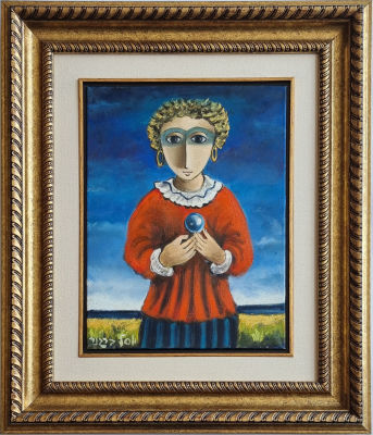 YOSL BERGNER - Technique: Oil on canvas Size: 40X30