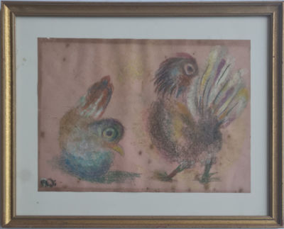 ISRAEL PALDI - Technique: Pastel on paper Size: 25x35