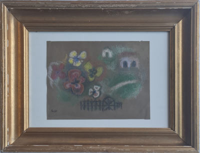 ISRAEL PALDI - Technique: Pastel on paper Size: 25x35