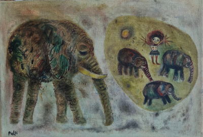 ISRAEL PALDI - Technique: Oil on canvas Size: 42X60