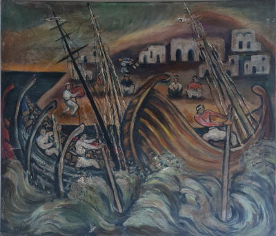 ISRAEL PALDI - Technique: Oil on canvas Size: 70X80