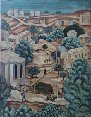 ATTRIBUTED TO ISRAEL PALDI - Technique: Oil on canvas Size: 84X65