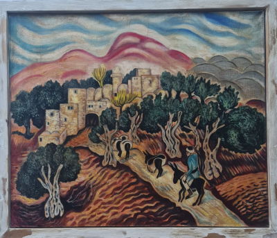 ATTRIBUTED TO ISRAEL PALDI - Technique: Oil on canvas Size: 77X92