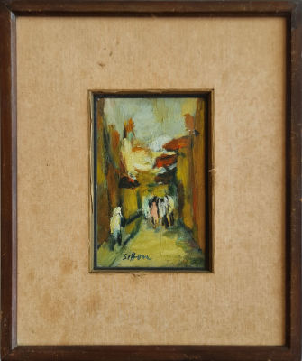 HAIM SITTON - Technique: oil on board Size: 14x10