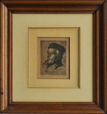 HERMAN STRUCK - Technique: Hand signed engraving Size: 14x10