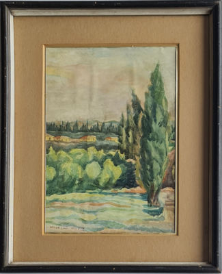 MIRON SIMA - Technique: Watercolor on paper Size: 34X23