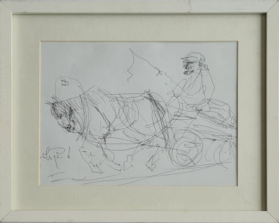 MOSHE BERNSHTEIN - Technique: Drawing pen on paper Size: 24x32