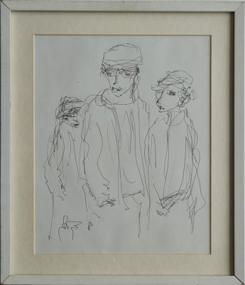 MOSHE BERNSHTEIN - Technique: Drawing pen on paper Size: 34x26