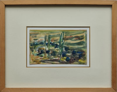 AHARON ELKAKAY - Technique: Watercolor on paper Size: 13x20