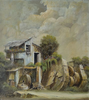 YAACOV NOVOGRODER - Technique: Oil on canvas Size: 32x29