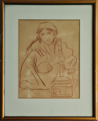 PINCHAS LITVINOVSKI - Technique: Pastel on paper Size: 47x35