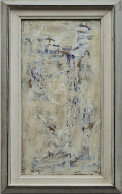 YEHIEL KRIZE - Technique: oil on wood Size: 48x23