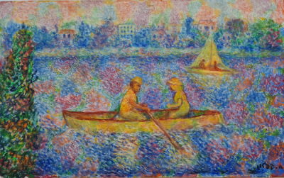 ARIE KAPLUN - Technique: oil on board Size: 43x68