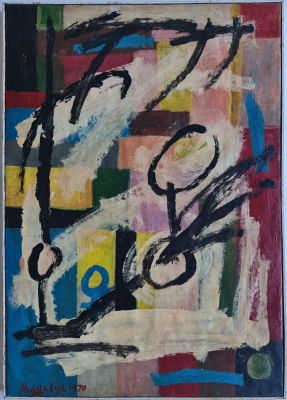 MIRIAM HADGADYA - Technique: Oil on canvas Size: 55x40 Date: 1970