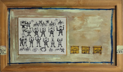 TALI NAVON - Technique: Mixed technique on cardboard Size: 38x68