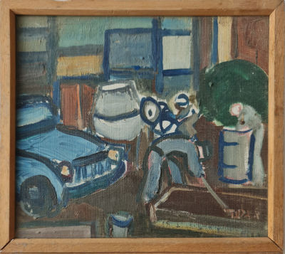 AHARON GILADI - Technique: Oil on canvas Size: 27x24