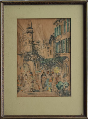 YOSSI STERN - Technique: Watercolor and drawing on paper Size: 33x21