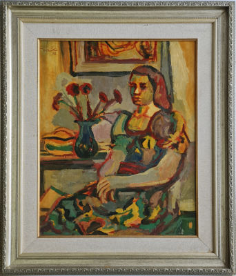 ELIYAHU SIGARD - Technique: oil on board Size: 63x48 Date: 1952