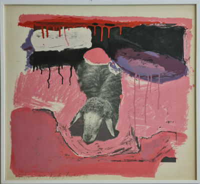 MENASHE KADISHMAN - Technique: Lithography 25/100 hand signed Size: 75x78 Date: 1982