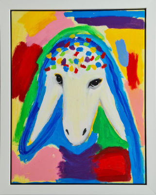 MENASHE KADISHMAN - Technique: Acrylic on canvas Size: 80x60