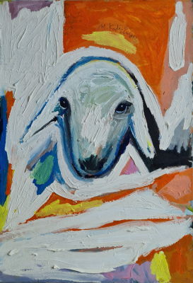 MENASHE KADISHMAN - Technique: Acrylic on canvas Size: 100x70