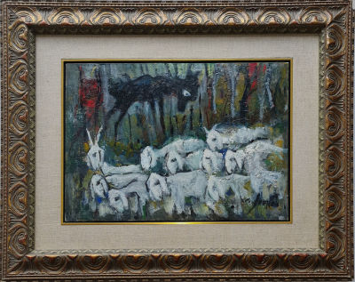 MARCEL JANCO - Technique: Oil on Artist canvas Size: 55x40