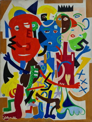 YONA LOTAN - Technique: Oil on canvas Size: 101x76