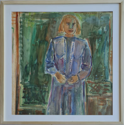 PINCHAS ABRAMOVICH - Technique: WATERCOLOR ON PAPER Size: 67x60