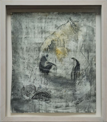 ERAN SHAKINE - Technique: CHARCOAL ON PAPER Size: 39x31