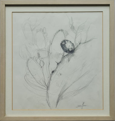 DIM YUZ - Technique: DRAWING ON PAPER Size: 38x34