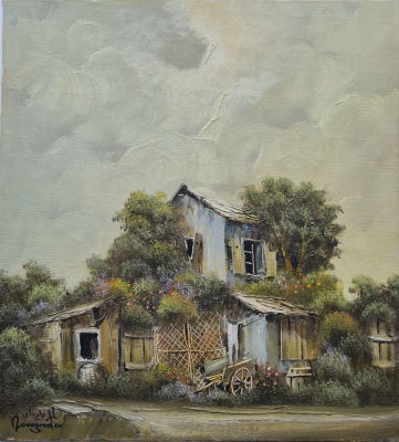 YAACOV NOVOGRODER - Technique: OIL ON CANVAS Size: 32x29
