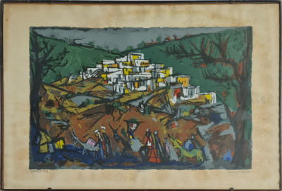 MARCEL JANCO - Technique: LITHOGRAPHY SIGNED BY HAND Size: 40x60 Date: 1954