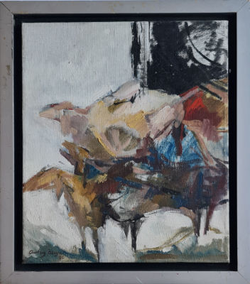 ODRI BERGNER - Technique: OIL ON CANVAS Size: 55x46 Date: 1985