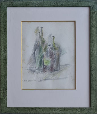 YOSL BERGNER - Technique: PASTEL ON PAPER Size: 33x26