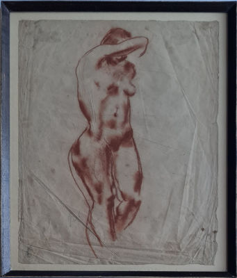 YEHEZKEL STREICHMAN - Technique: PASTEL ON PAPER Size: 50x38 Date: 1938