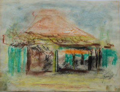 YEHEZKEL STREICHMAN - Technique: PASTEL ON PAPER Size: 26x34