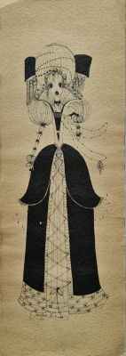 MIRIAM DAUBER - Technique: INK ON PAPER Size: 49x17