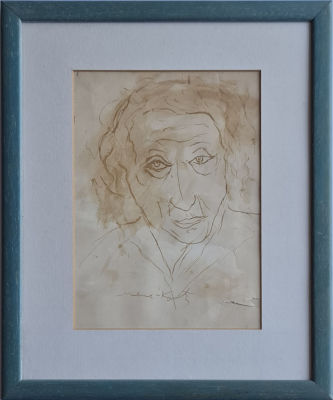 MANE KATZ - Technique: MARKER ON PAPER Size: 29x20