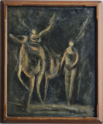ALFRED ABERDAM - Technique: OIL ON CANVAS Size: 50x40 Date: 1957