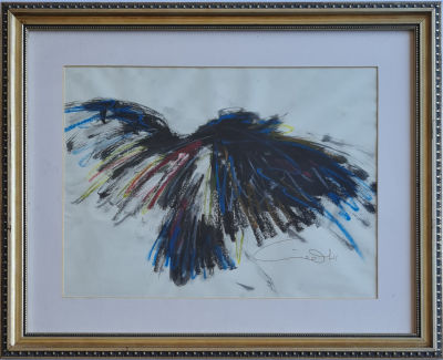 URI LIFSHITZ - Technique: MIXED TECHNIQUE ON PAPER Size: 30x40