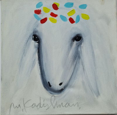 MENASHE KADISHMAN - Technique: ACRYLIC ON CANVAS Size: 25x25